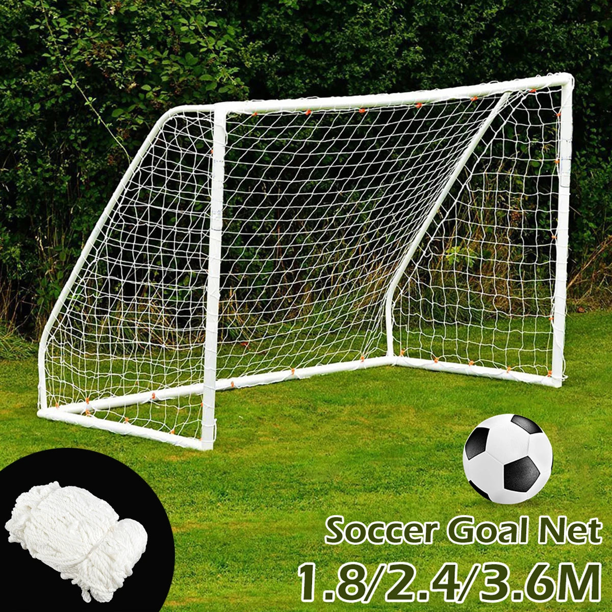 Soccer Goal Net Polyethylene Impact Resistant Soccer Goalpost Net Portable Soccer Match Equipment Club School Match Training