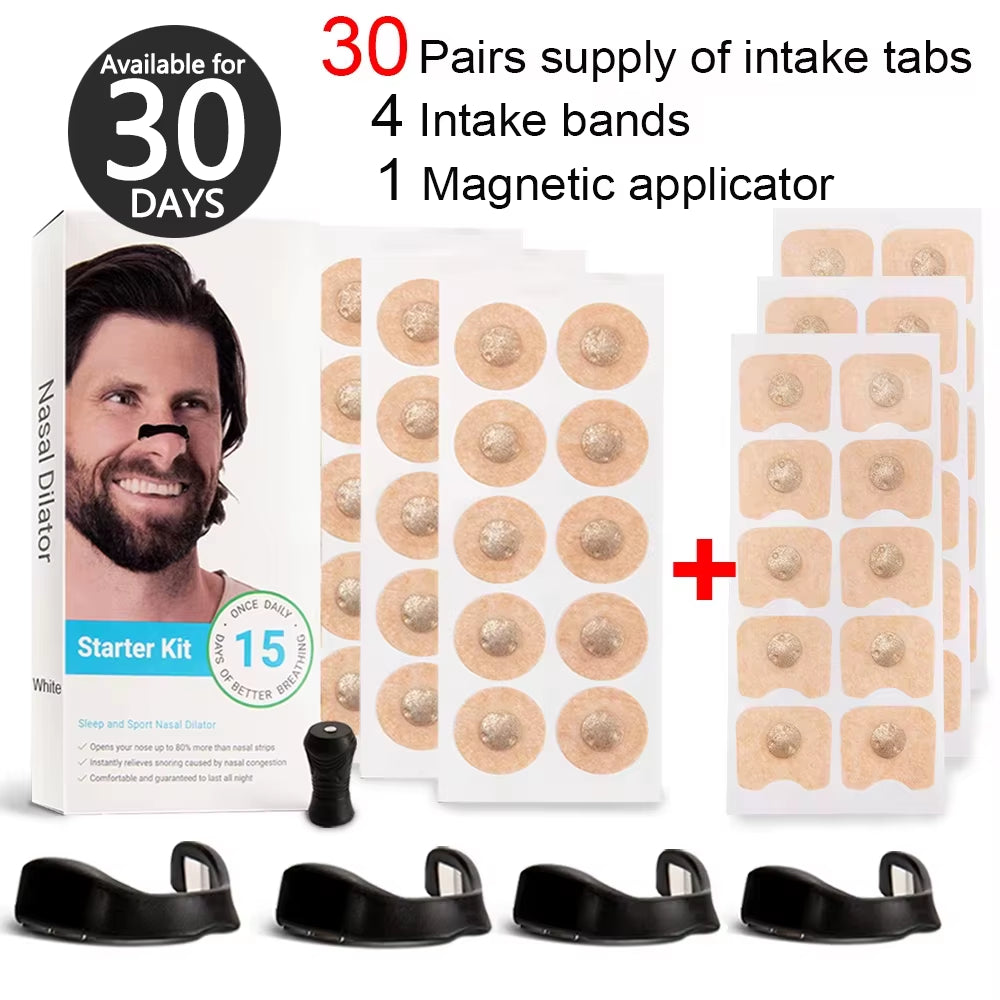 Sports Nasal Strips Magnetic Nose Dilator Increase Sports Air Intake Improve Sleeping Reduce Snoring Magnetic Nasal Strips