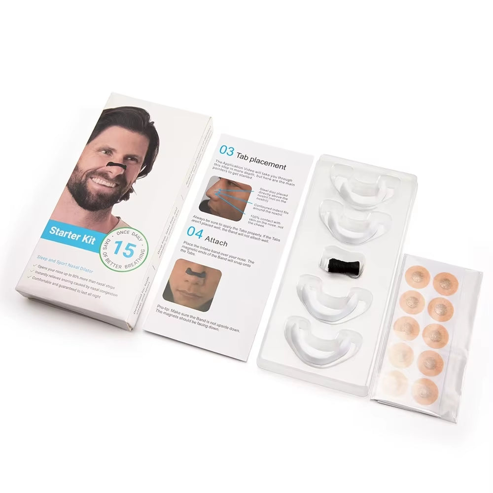 Sports Nasal Strips Magnetic Nose Dilator Increase Sports Air Intake Improve Sleeping Reduce Snoring Magnetic Nasal Strips