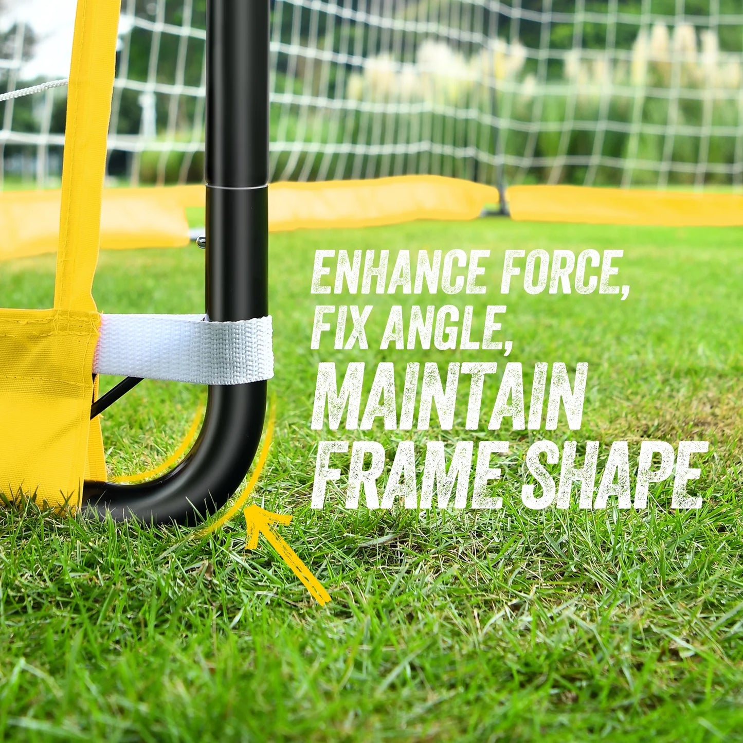 Soccer Goal with Agility Ladder and 12 Soccer Cones 12X6 Ft Soccer