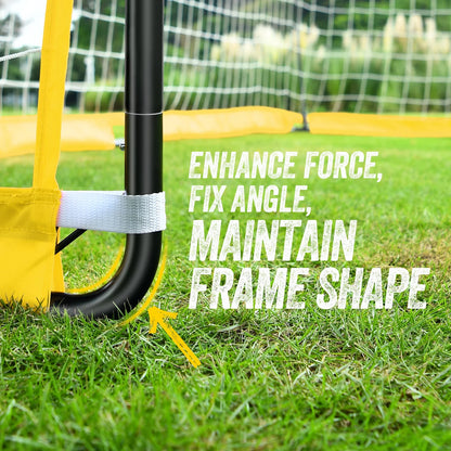 Soccer Goal with Agility Ladder and 12 Soccer Cones 12X6 Ft Soccer