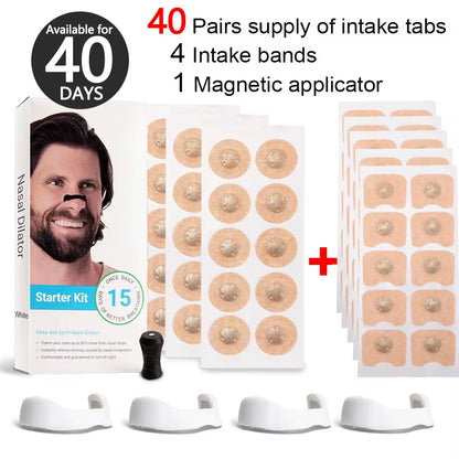 Sports Nasal Strips Magnetic Nose Dilator Increase Sports Air Intake Improve Sleeping Reduce Snoring Magnetic Nasal Strips