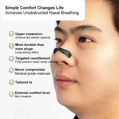 Sport Nasal Dilator Nasal Breathing Dilators Boost Oxygen Intake,Breathing Refill Nose Clip Magnetic Nasal Strip Reduce Snoring