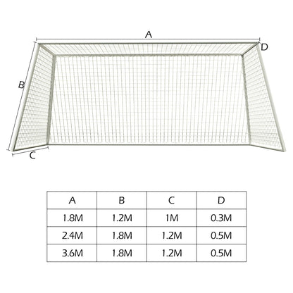 Soccer Goal Net Polyethylene Impact Resistant Soccer Goalpost Net Portable Soccer Match Equipment Club School Match Training