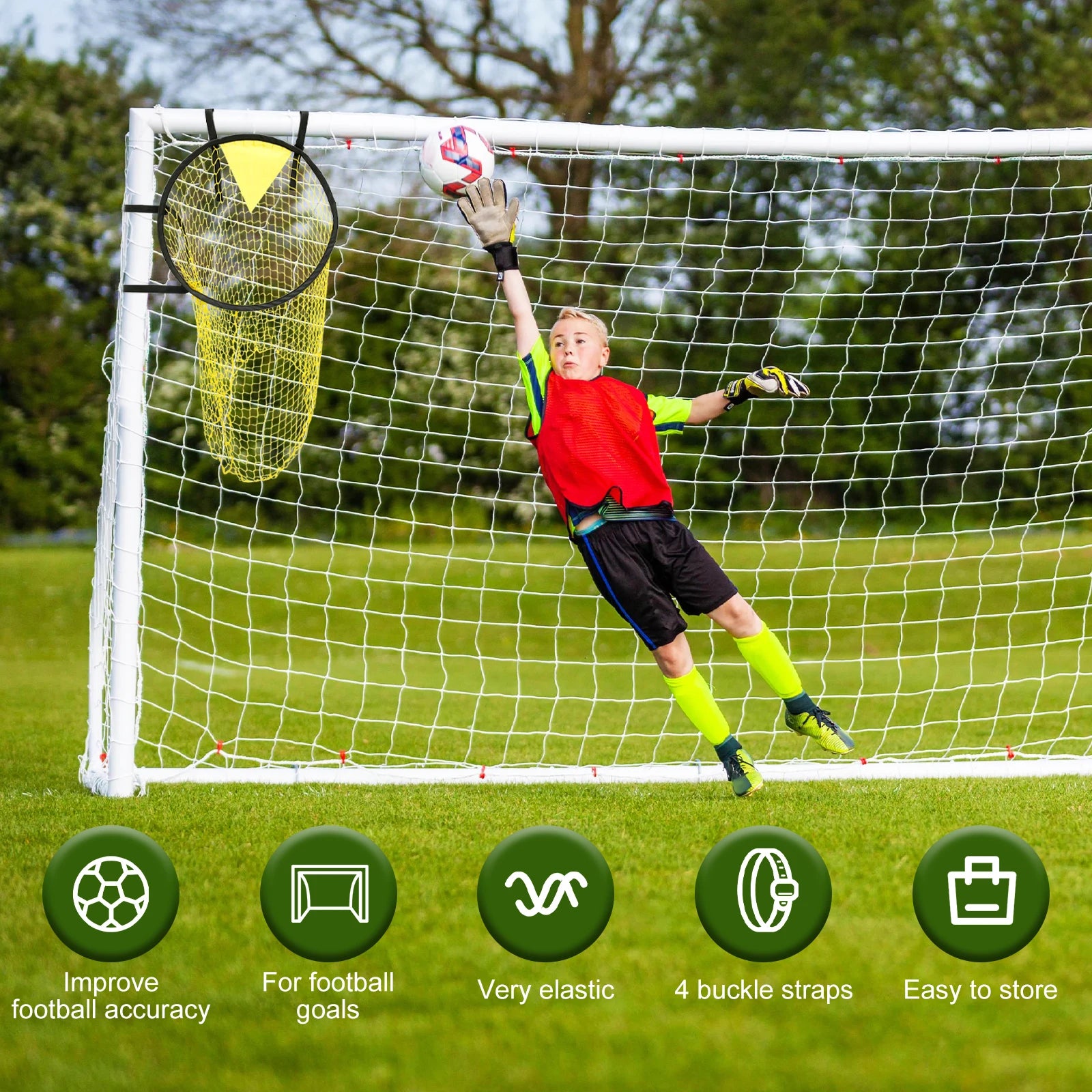 1/2Pcs Football Target Net Foldable Football Training Net