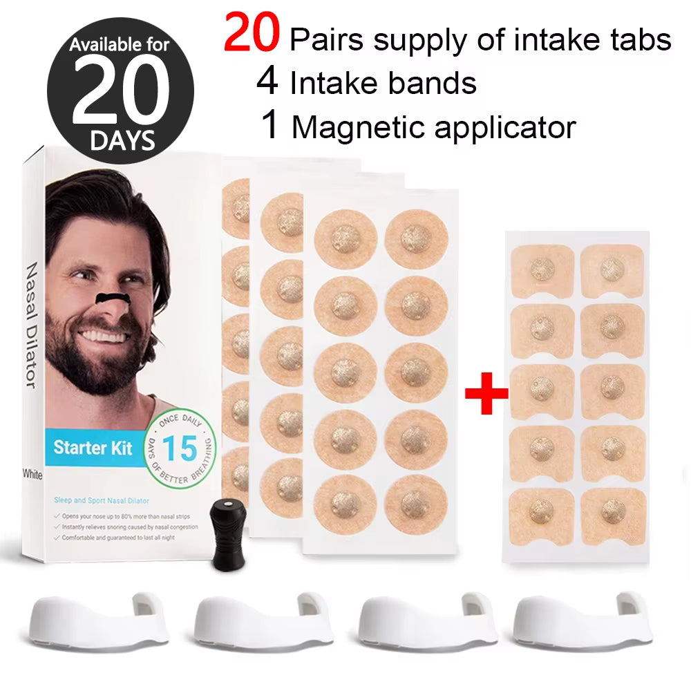 Sports Nasal Strips Magnetic Nose Dilator Increase Sports Air Intake Improve Sleeping Reduce Snoring Magnetic Nasal Strips